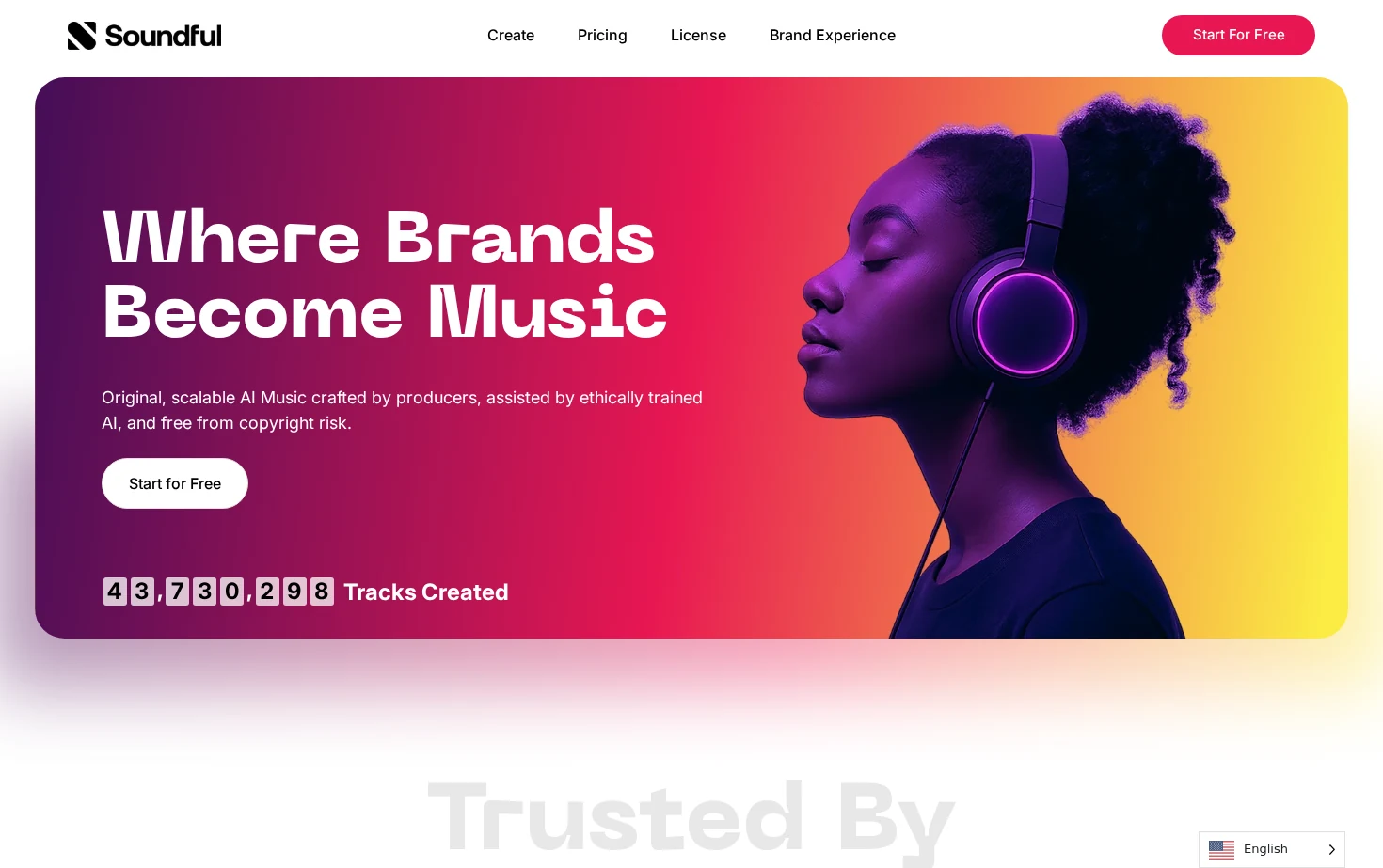 Soundful 页面快照